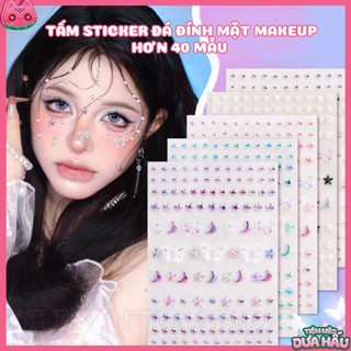 Hơn 40 Mẫu Phụ Kiện Đá Pha Lê Charm Đính Mặt 3D Trang Điểm Tự Dính Mặt Cơ Thể Makeup Tiệc