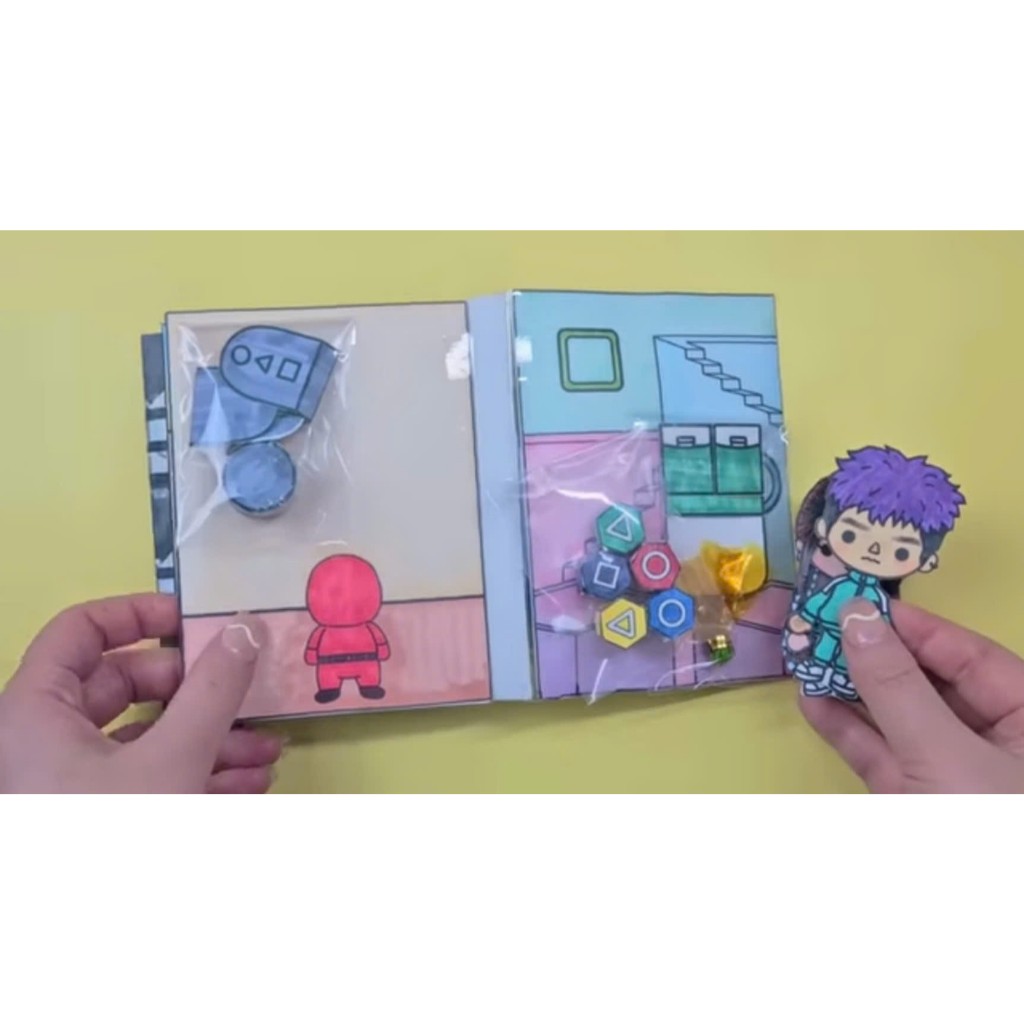 Tiên Tiên AuYouti Bộ Sưu Tập Nhà TiênTiên - Ngôi nhà búp bê giấy - Chủ đề Trò Chơi con mực - Squid G