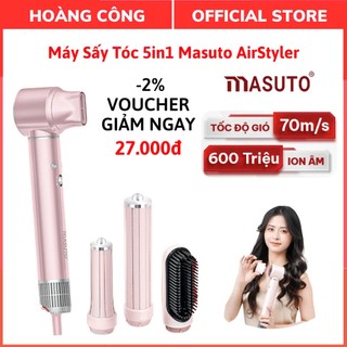  Máy Sấy Tóc Tạo Kiểu 5in1 Masuto AirStyler Đa Chức Năng Công Nghệ Ion Giảm Hư Tổn Tóc Bảo Hành 24 Tháng - Chính Hãng 