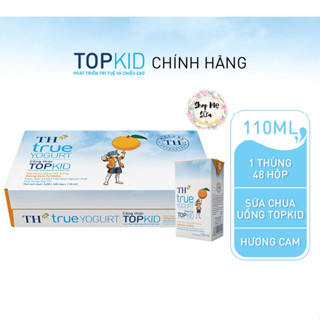 SỮA CHUA UỐNG TIỆT TRÙNG TH TRUE MILK TOPKID VỊ CAM 48 HỘP *110ML