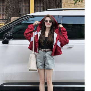 ÁO KHOÁC GIÓ CROPTOP FORM RỘNG CÁ TÍNH
