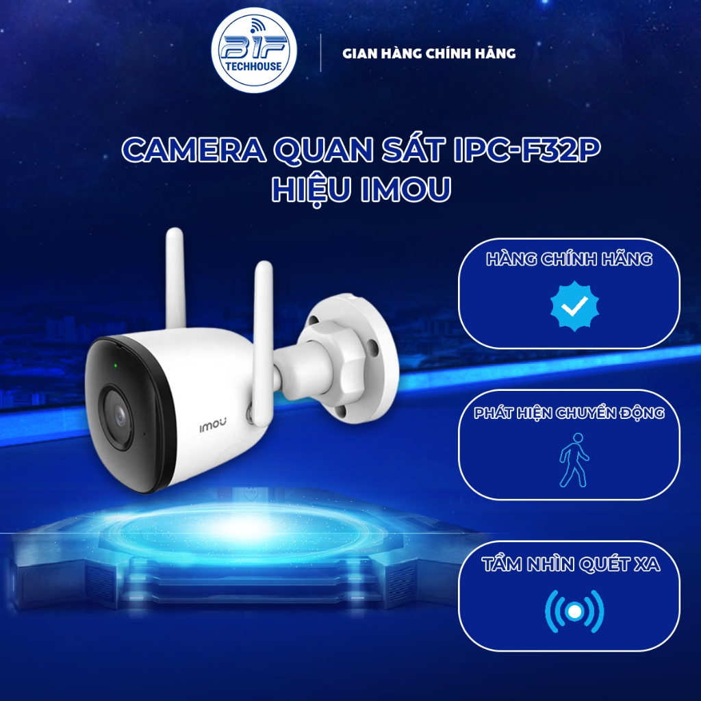 Camera WiFi Ngoài Trời IMOU IPC-F32P/52P 3MP/5MP – Quan Sát Sắc Nét, Bảo Vệ 24/7