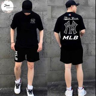Bộ MLB NY siêu hot, Áo vải cotton cao cấp, Quần Nỉ Chân Cua dày dặn,full tag mac_AT086