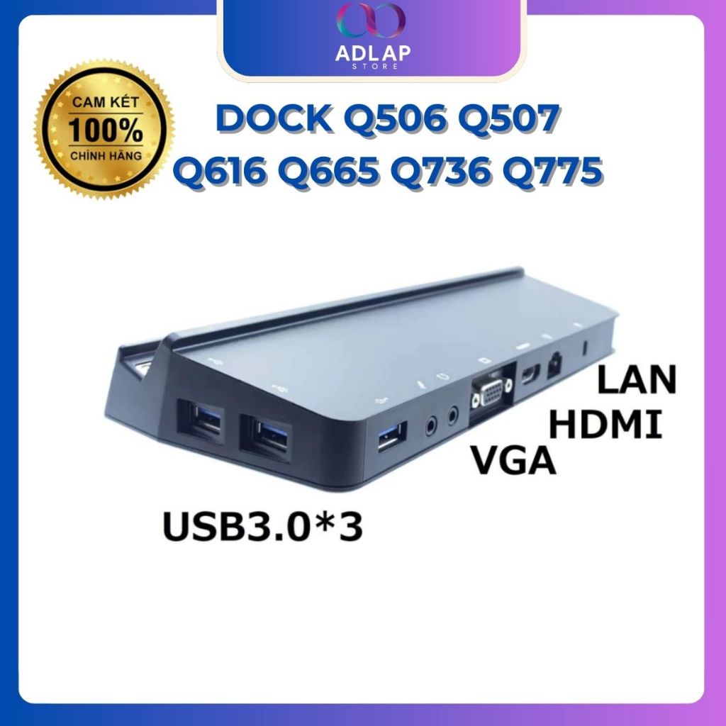 Dock mở rộng kết nối Q507 Q616 Fujitsu Arrows Tab Q506 Q507 Q665 Q704 Q584 R726 Q775 Q616