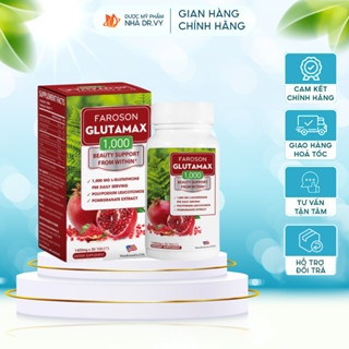 [HÀNG CÔNG TY] FAROSON GLUTAMAX 1000 VIÊN UỐNG GIẢM NÁM TRẮNG DA CHỐNG NẮNG 30 VIÊN