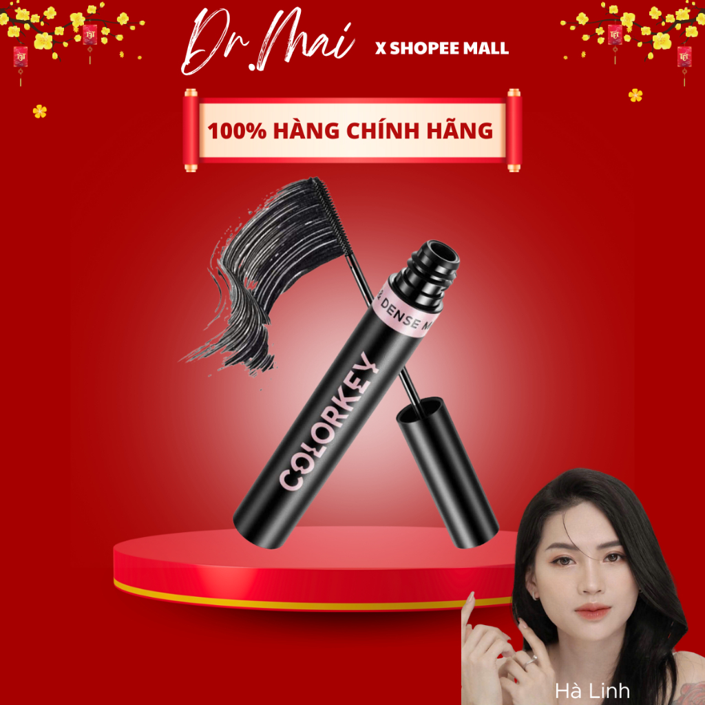 Mascara COLORKEY Hỗ Trợ Giúp Mi Dài Và Tơi, Tạo Cảm Giác Tự Nhiên, Nhanh Khô, Không Lem-myphamdrmai