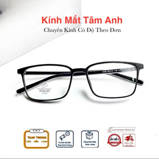 Gọng kính cận nam nữ TAMANHEYEWEAR mắt vuông càng kính có cốt kim loại hàng mới 2022