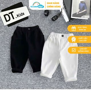 Quần jean dài cho bé trai hai màu trắng đen phong cách năng động thời trang hè 2025 cho bé 8 tuổi (9-24kg) | TÚ ANH KIDS
