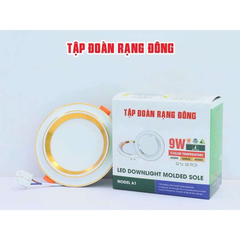 Âm Trần 9w/90 3 màu Chính Hãng TD Rạng Đông