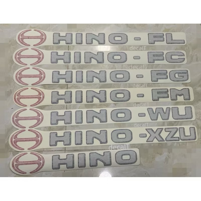 Tem Chữ Hino FL, Hino FG, Hino FC, Hino FM, Hino WU, Hino XZU, Hino Dán Xe Tải