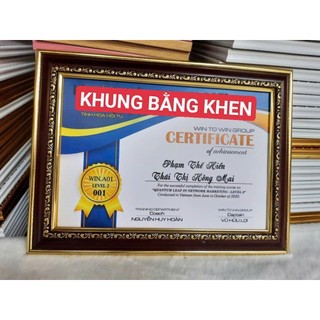 Khung ảnh treo tường A4 21x30cm mặt mica hoặc kính composite cao cấp bền đẹp