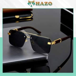 Mắt Kính Thời Trang Nam Chống Nắng UV400 756 Tròng Vuông Cỡ Lớn Phong Cách Cổ Điển