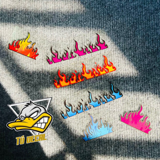 Tem Logo Sticker Lửa Lột Seal Trog Dán Trang Trí Xe Máy,Nón Mũ Bảo Hiểm, Nhiều Vị Trí Khác Nhau, Chất Liệu Decal UV