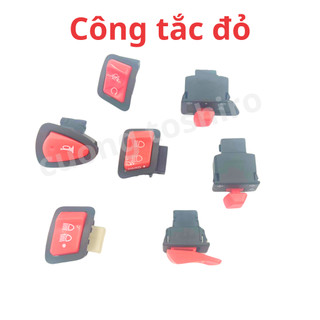  bộ công tắc đỏ gắn cho nhiều dòng xe honda wave vision ab lead sh.. haza tắt máy tắt đèn passing còi xi nhan đề 