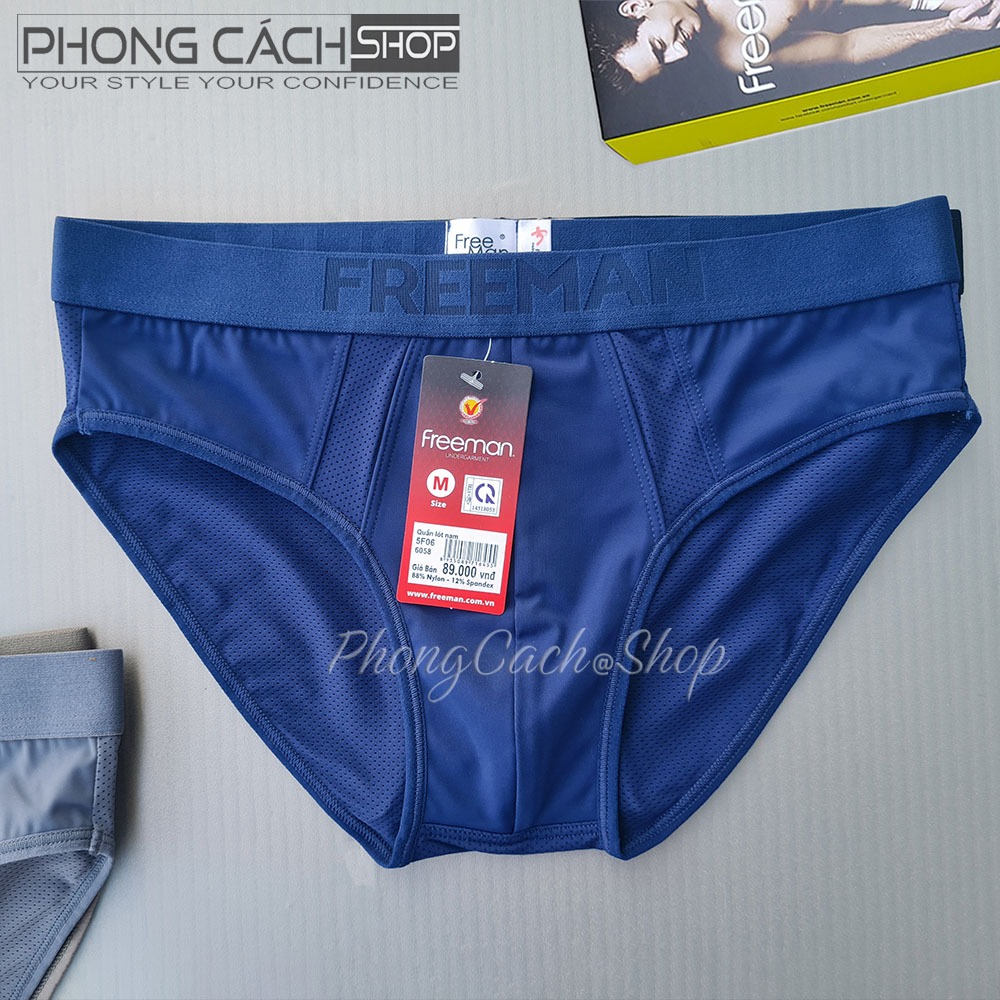 Freeman - Quần lót nam vải thun lạnh thông hơi cao cấp thoáng mát - Freeman 6058