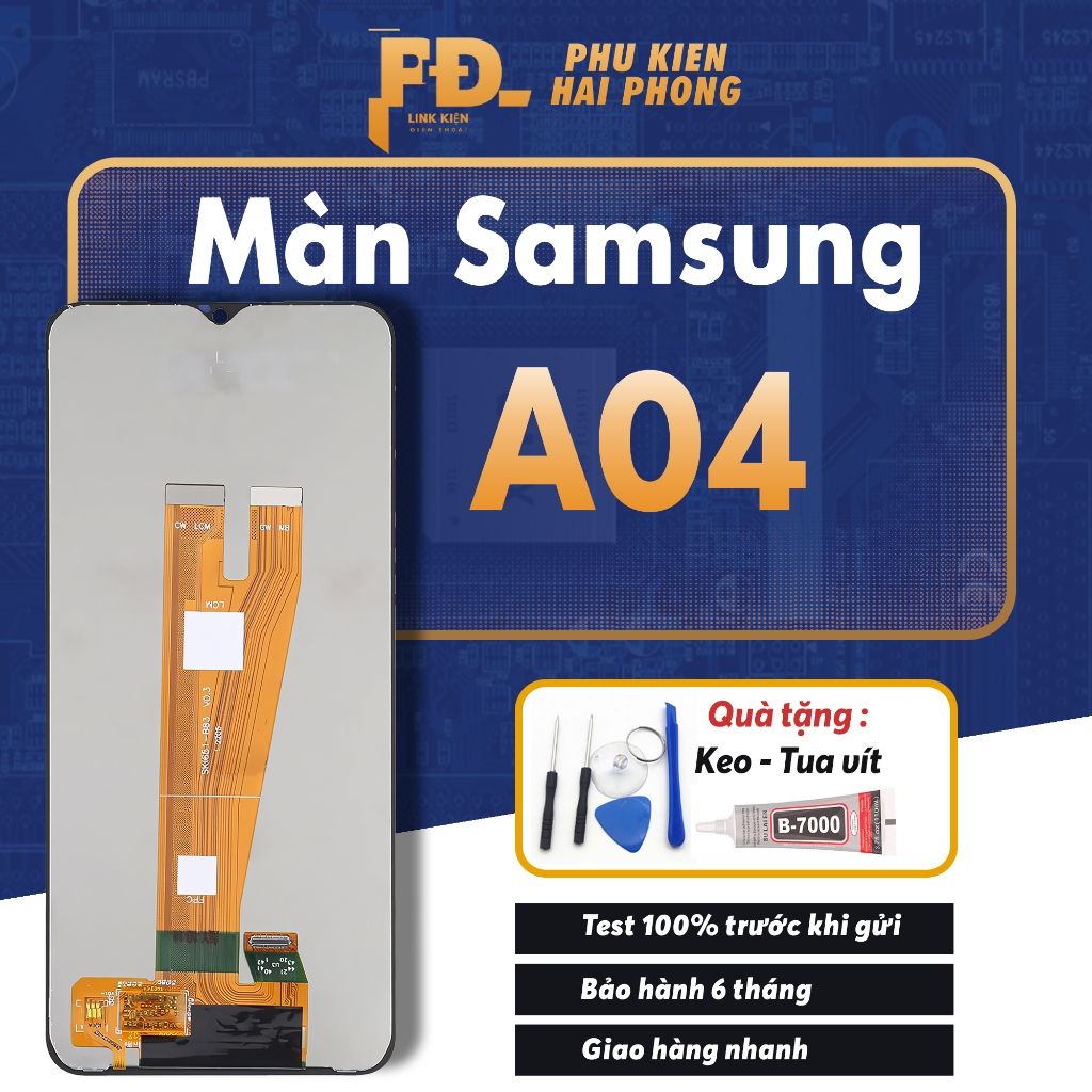 Màn Hình Điện Thoại SamSung A04 - Chất Lượng Cao, Tặng Kèm Keo + Bộ Sửa Chữa