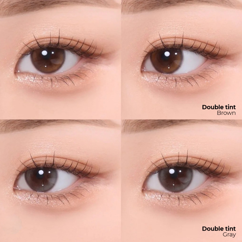 (OLENS) Kính áp tròng (lens) tự nhiên trong trẻo highlight nâu/ xám 1 ngày DOUBLE TINT BROWN/ GRAY chính hãng - VF LENS | BigBuy360 - bigbuy360.vn