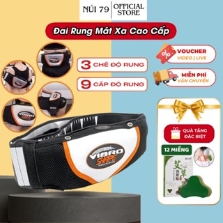 Đai massage bụng máy rung bụng giảm mỡ Vibro, đai tập bụng làm săn chắc vòng eo, hỗ trợ thư giãn cơ