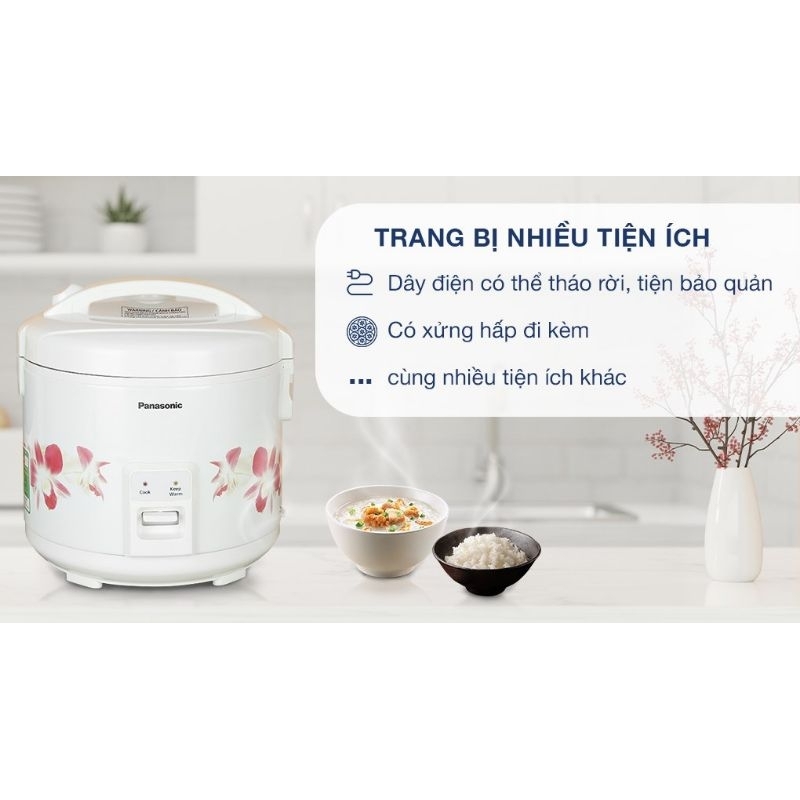 Nồi cơm nắp gài Panasonic 1.8 lít SR-MVN18FRAX