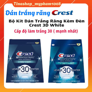 Full Set Dán Trắng Răng Crest 3D White Và Đèn Led Light