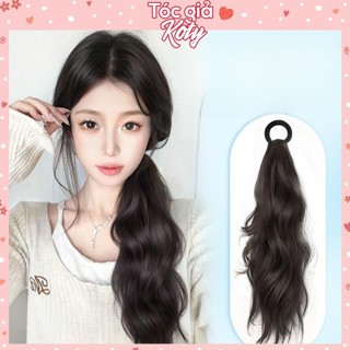 Tóc giả đuôi cột xoăn sóng, tóc đuôi ngựa 1 bên cho nữ T525