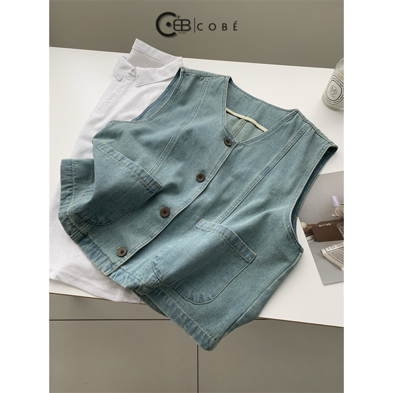 COBÉ CLOTHING | (VIDEO THẬT) Áo jean gile nữ style Korean chất đẹp M0190