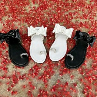  Dép nữ bệt dây đá xỏ ngón phối nơ xinh thời trang trẻ trung có bigsize 