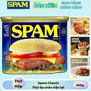  Thịt Hộp Spam Classic Nhập Khẩu Mỹ - Hộp 340g 