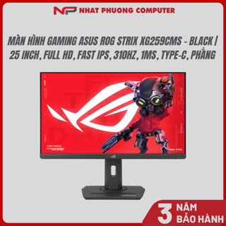 Màn hình gaming ASUS ROG Strix XG259CMS - Black | 25 inch, Full HD, Fast IPS, 310Hz, 1ms, Type-C, Phẳng