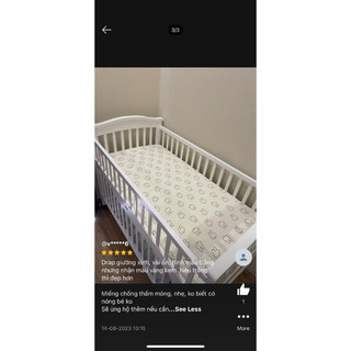 Drap cũi muslin bo chun bọc đệm cho bé