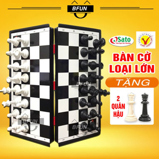 Cờ Vua Nam Châm SATO LOẠI LỚN/ Mini - Bộ Cờ Vua Cao Cấp Tiêu Chuẩn Quốc Tế Gấp Gọn To - Đồ Chơi Trẻ Em Bé Trai/ Gái BFUN