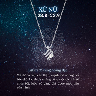  Dây chuyền LAMY cung hoàng đạo Virgo Zodiac Pendant Necklace Silver 6062 