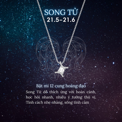 Dây chuyền LAMY cung hoàng đạo LAMY Gemini Zodiac Pendant 6062