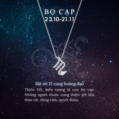Dây chuyền LAMY cung hoàng đạo Scorpius Zodiac Pendant 6062