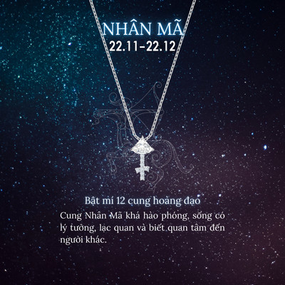 Dây chuyền LAMY cung hoàng đạo Sagittarius Zodiac Pendant 6062