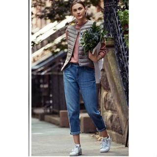 Quần jeans nữ dáng baggy chất jeans mỏng mềm Un1 xuất xịn