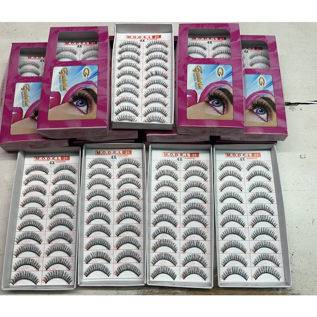 [COMBO 10 HỘP SỐ 4X] LÔNG MI GIẢ MODEL 21 TỰ NHIÊN