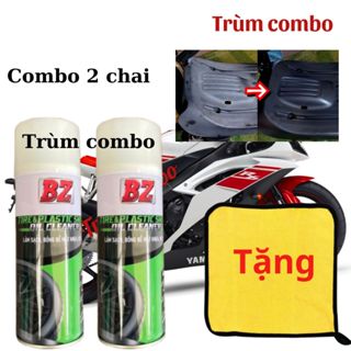 [BZ Xanh] [Mẫu Mới] Chai Xịt Phục Hồi Nhựa Nhám  BZ TIRE SHINE Mẫu Nâng Cấp Mạnh Hơn 30%