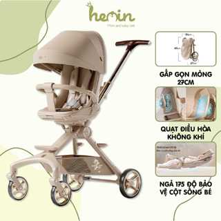 Xe Đẩy Gấp Gọn Cho Bé VINNG Q11 Đảo Chiều 3 Tư Thế Nằm,Ngả, Ngồi, Khung Xe Bằng Hợp Kim