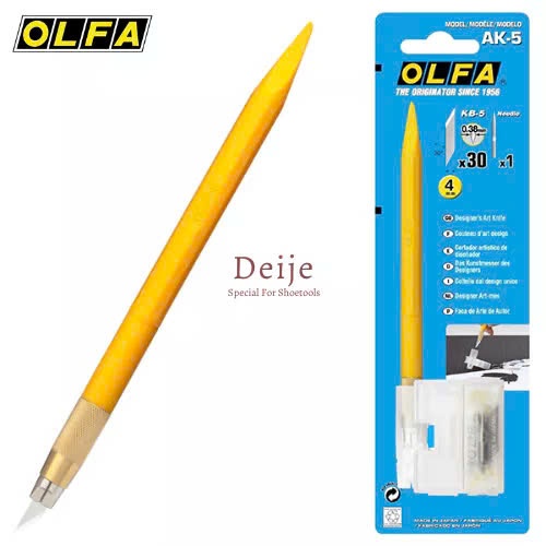 Dao trổ thủ công Nhật OLFA AK-5 dạng bút (kèm hộp đựng lưỡi KB-5)