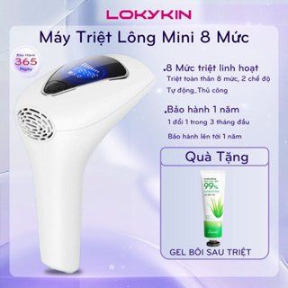 Máy triệt lông mini LOKYKIN mới kèm chức năng trẻ hóa da vĩnh viễn cầm tay tẩy lông nách, lông tay, chân, lông Bikini