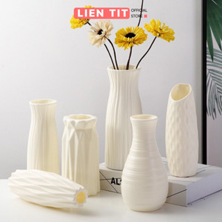Bình Cắm Hoa Kẽm Nhung Cao Cấp, Lọ Hoa Nhựa Giả Gốm Để Bàn Decor Trang Trí, Bình Bông Cắm Hoa Đẹp