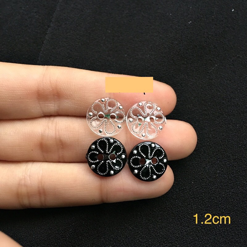 SÉT 10 nút sơ mi 2 lỗ cao cấp size 1.2mm