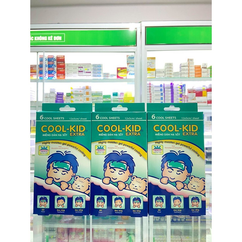 MIẾNG DÁN HẠ SỐT  COOL- KID, HỘP 6 MIẾNG
