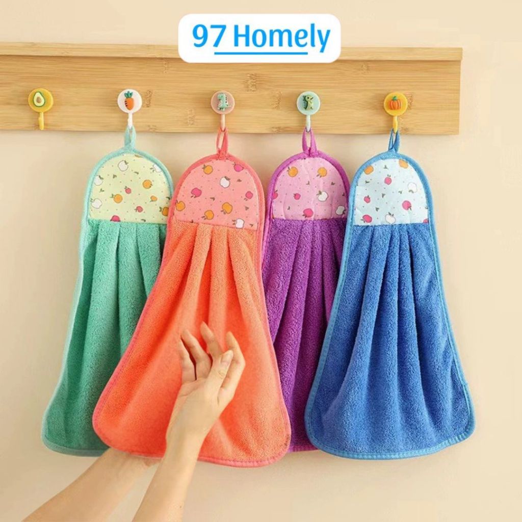 Khăn Lau Tay Treo Tường, Khăn Lau Nhà Bếp 97Homely Treo Tường Tiện Lợi Nhiều Màu Sắc Giá Tốt