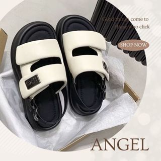 Dép Sandal Nữ, Giày Nữ Sandal 2 Quai Dán Phồng Đế Bánh Mì Hàng Cao Cấp - N14