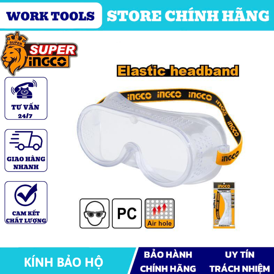 INGCO Kính bảo hộ HSG02 (Cam kết Chính Hãng 100%)