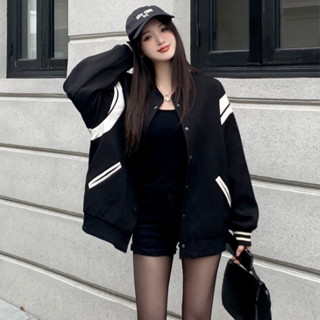 Áo khoác bomber nam teddy dạ thêu sọc da trắng hai vai bo chun phong cách - thoitrangnamdt 01 G