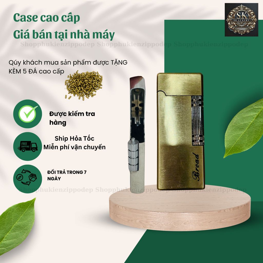 Case Dupont đẹp, độc lạ, mẫu SLIM BÉ tặng 5 đá (Không Bao Gồm Nhiên Liệu)(YSLMDONG)