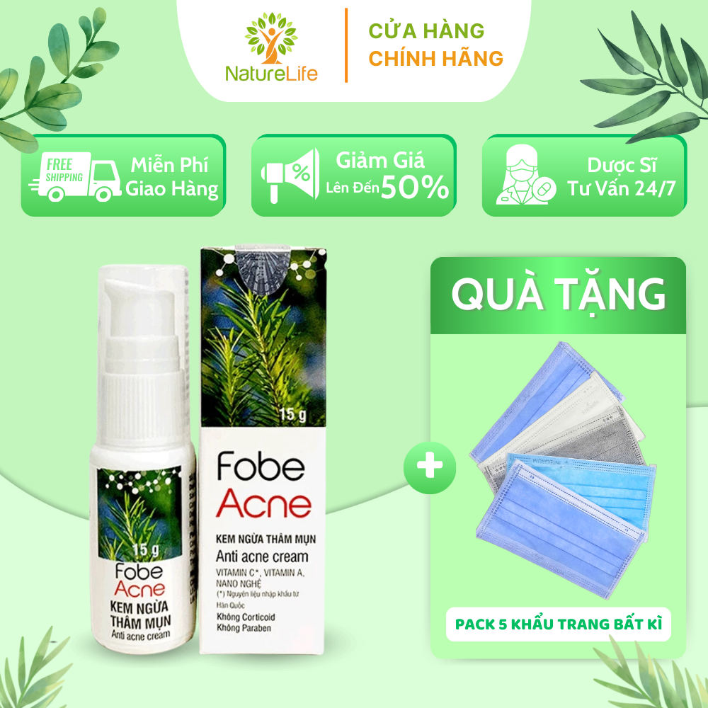 KM Kem ngừa thâm sẹo do mụn Fobe Acne- tuýp 15g NTFL